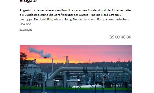 Linktipp: Wie abhängig ist Deutschland von russischem Erdgas?