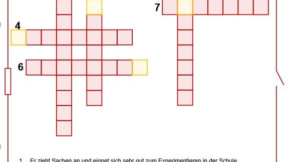 Energie-Kreuzworträtsel