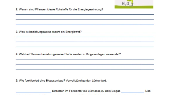 Energiegewinnung und Biogasanlagen