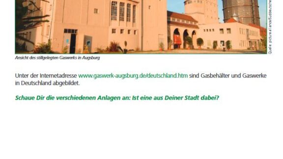Arbeitsblatt: Gaswerke in Deutschland