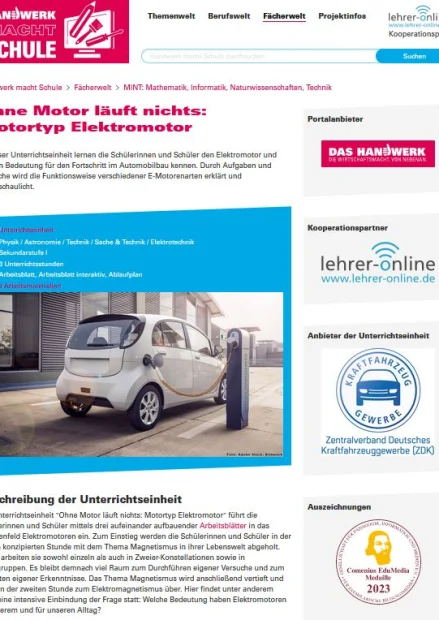 Unterrichtsmaterial – Energie macht Schule