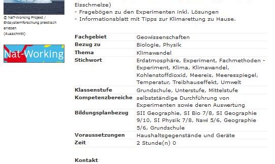 Klimawandel-Experimente