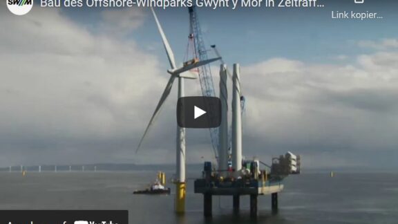 Video: Bau des Offshore-Windparks Gwynt y Môr