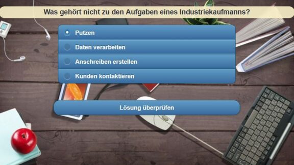 Quiz: Ausbildung Industriekaufmann/-frau