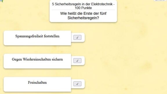 Quiz-Spannung