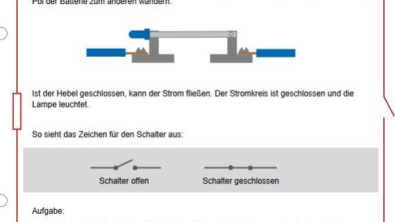 Interaktives Arbeitsblatt: Der Schaltplan – Energie macht Schule