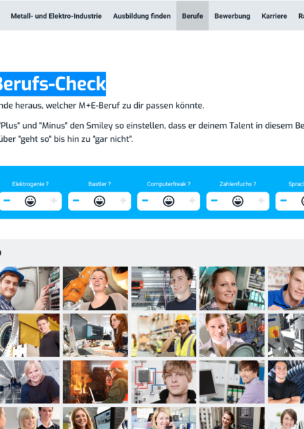 Webseite Ausbildung-me.de