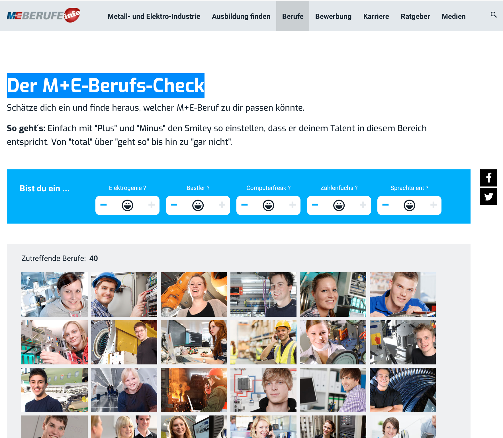 Webseite Ausbildung-me.de